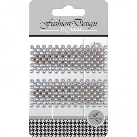 Top Choice Fashion Design Spinki typu "Pyk" perła srebrna (23842)  1op.-2szt