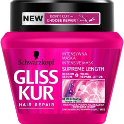 Schwarzkopf Gliss Kur Supreme Length Maska do włosów zniszczonych 300ml