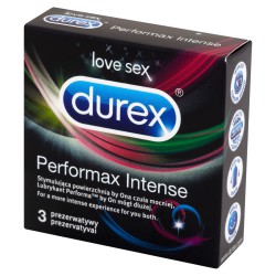 Durex Prezerwatywy Performax Intense 3 szt