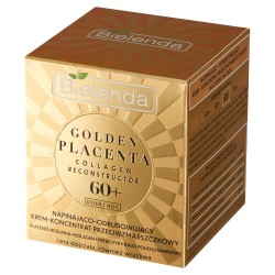 Bielenda Golden Placenta 60+ Napinająco - Odbudowujący Krem-koncentrat przeciwzmarszczkowy na dzień i noc 50ml