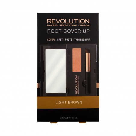 Makeup Revolution Root Cover Up Puder do odrostów - Light Brown 2.1g
