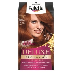 Palette Deluxe Farba do włosów permanentna nr 7-77 (562) Intensywna Lśniąca Miedź  1op.