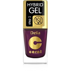 Delia Cosmetics Coral Hybrid Gel Emalia do paznokci nr 76  11ml