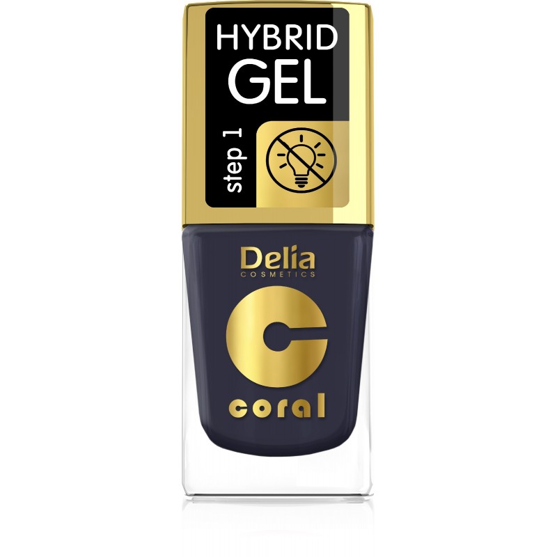 Delia Cosmetics Coral Hybrid Gel Emalia do paznokci nr 77  11ml