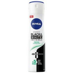 Nivea Antyperspirant Black&White Invisible Fresh spray damski  150ml