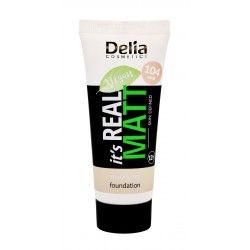 Delia Cosmetics It`s Real Matt Podkład matujący odżywczo-nawilżający nr 104 Sand 30ml