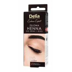 Delia Cosmetics Henna do brwi żelowa 1.0 czarna  1op