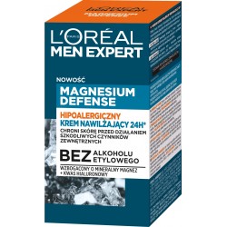 Loreal Men Expert Hipoalergiczny Krem nawilżający 24H* Magnesium Defence 50ml