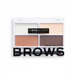 Makeup Revolution Relove Brows Paletka do modelowania brwi - Medium 1szt