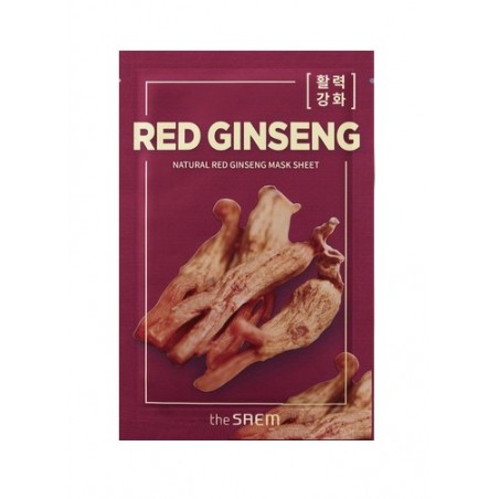 The SAEM Natural Mask Sheet Maska na tkaninie - Red Ginseng 21ml