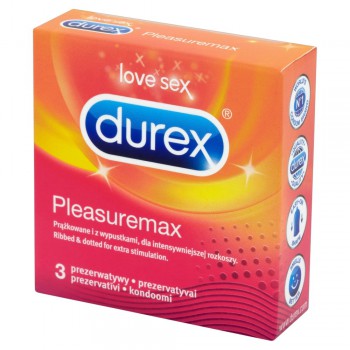 Durex Prezerwatywy Pleasuremax 3 szt