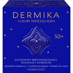 Dermika Luxury Neocollagen 50+ Kolagenowy Krem wzmacniający redukujący zmarszczki na dzień i noc  50ml