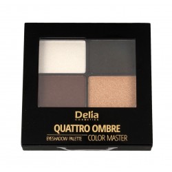 Delia Cosmetics Color Master Cienie do powiek Quattro Ombre nr 404 Golden 1op.