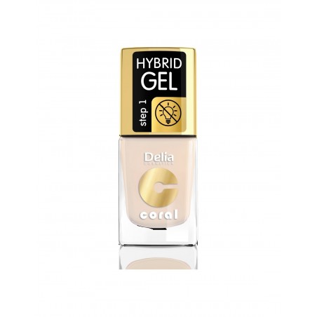 Delia Cosmetics Coral Hybrid Gel Emalia do paznokci nr 41 french beige 11ml