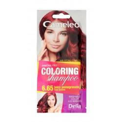 Delia Cosmetics Cameleo Szampon koloryzujący nr 6.65 Owoc Granatu  1szt