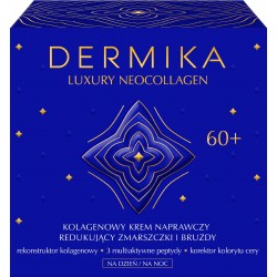 Dermika Luxury Neocollagen 60+ Kolagenowy Krem naprawczy redukujący zmarszczki i bruzdy na dzień i noc  50ml