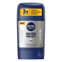 NIVEA Men Dezodorant w sztyfcie męski SILVER PROTECT 50ml