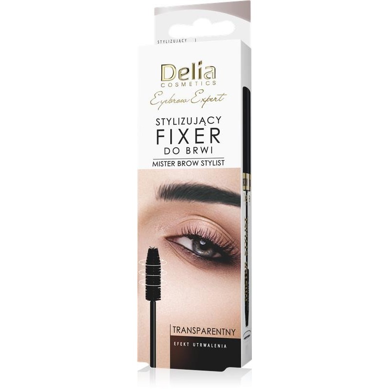 Delia Cosmetics Eyebrow Expert Stylizujący Fixer utrwalający do brwi - transparentny 11ml