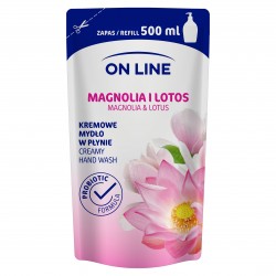 On Line Mydło kremowe w płynie Magnolia i Lotos - uzupełnienie  500ml