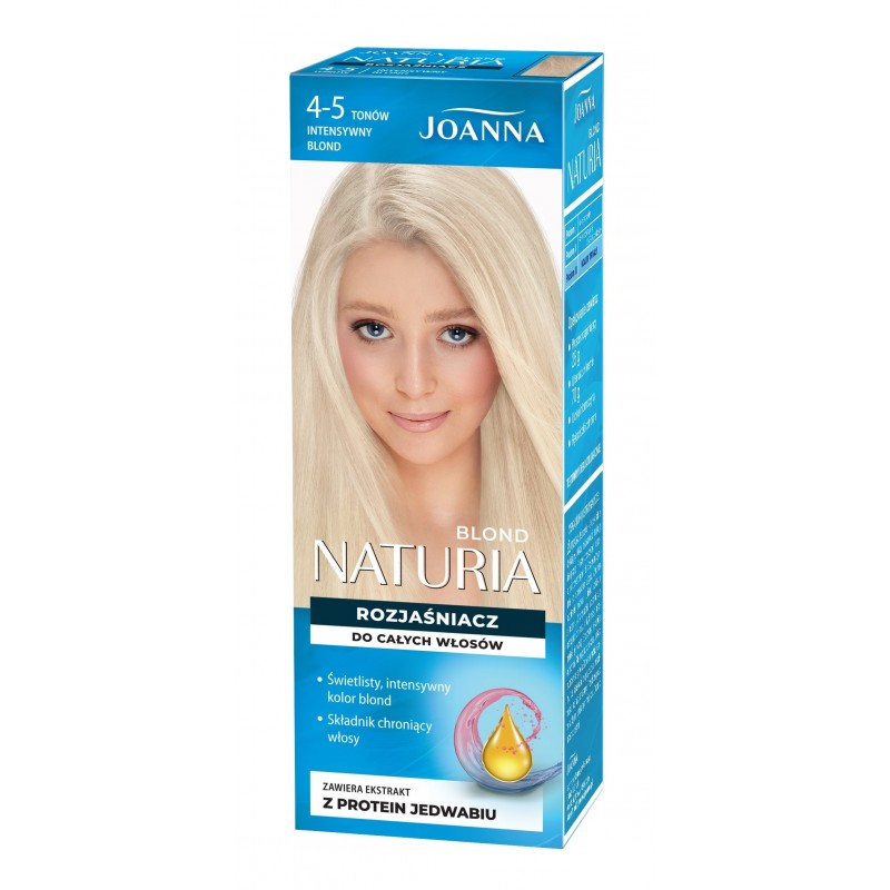 Joanna Naturia Blond Rozjaśniacz do całych włosów 4-5 tonów (intensywny blond) 1op.