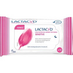 Lactacyd Sensitive Chusteczki do higieny intymnej  1op.-15szt