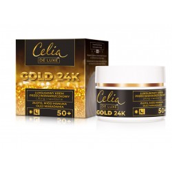 Celia Gold 24K Luksusowy Krem przeciwzmarszczkowy 50+ - lifting i nawilżenie 50ml