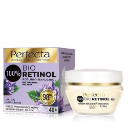 Perfecta 100% Bio Retinol 40+ Przeciwzmarszczkowy Krem na dzień i noc - nawilżenie i lifting 50ml
