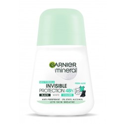 Garnier Mineral Dezodorant roll-on Invisible Protection 48h Fresh Aloe - Black,White,Colors   50ml