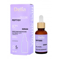 Delia Cosmetics Serum do twarzy, szyi i dekoltu PEPTYDY 87% Z NATURY 30 ml