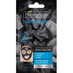 Bielenda Carbo Detox Czarny Węgiel Maska oczyszczająca do cery suchej i wrażliwej  8g
