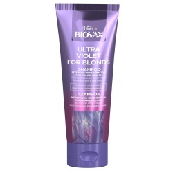 L`BIOTICA Biovax Ultra Violet for Blonds Szampon Intensywna Regeneracja i Tonowanie Koloru do włosów blond i siwych 200ml