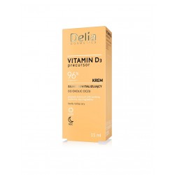 Delia Cosmetics Vitamin D3 Precursor Krem silnie rewitalizujący do okolic oczu na dzień i noc 15ml