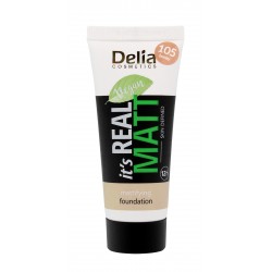Delia Cosmetics It`s Real Matt Podkład matujący odżywczo-nawilżający nr 105 Honey 30ml
