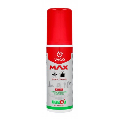 VACO MAX Płyn na komary i kleszcze DEET 30%  80ml