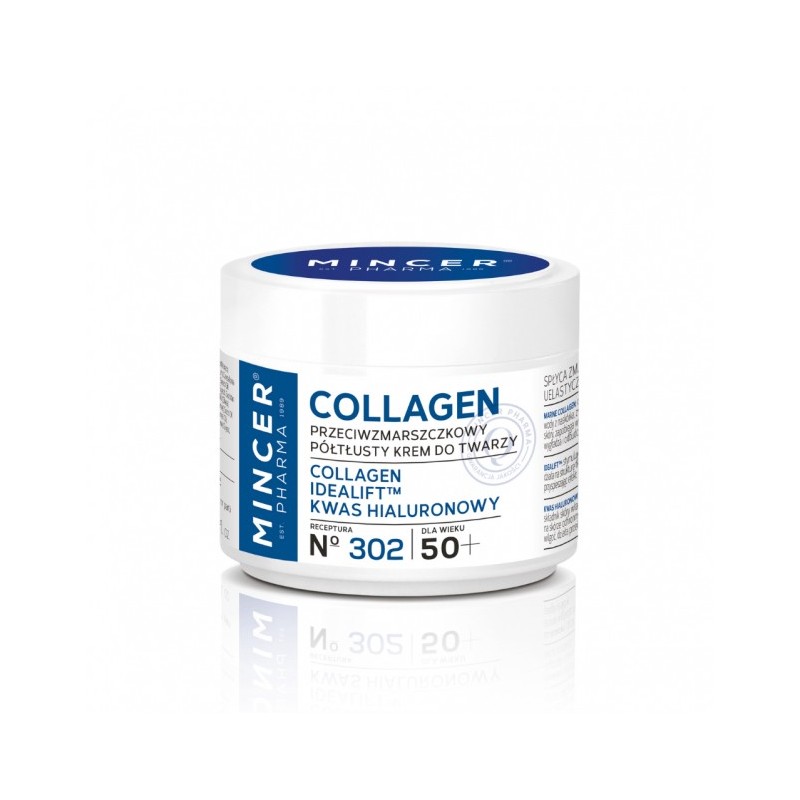 Mincer Pharma Collagen 50+ Krem półtłusty przeciwzmarszczkowy nr 302   50ml