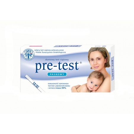 Pre-Test Test ciążowy paskowy  1+1 szt. gratis