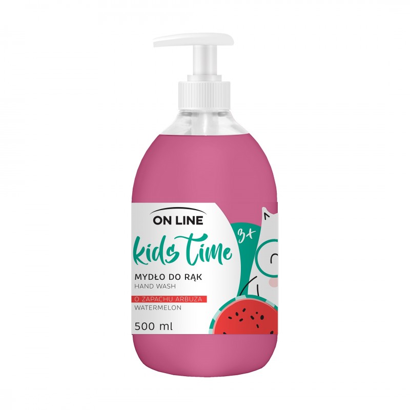 On Line Kids Time Mydło do rąk w płynie dla dzieci - zapach arbuza  500ml