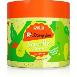 Delia Cosmetics Dairy Fun Smoothie peelingujące do mycia ciała - Wczasy pod Gruszą (Pear) 350g