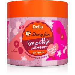 Delia Cosmetics Dairy Fun Smoothie peelingujące do mycia ciała - Wisienka na Torcie (Cherry) 350g