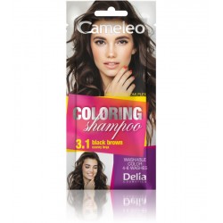 Delia Cosmetics Cameleo Szampon koloryzujący 3.1 czarny brąz