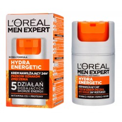 Loreal Men Expert Hydra Energetic Krem nawilżający przeciw oznakom zmęczenia 25+  50ml