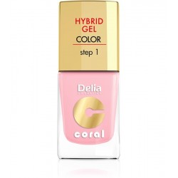 Delia Cosmetics Coral Hybrid Gel Emalia do paznokci nr 04 róż pastelowy 11ml
