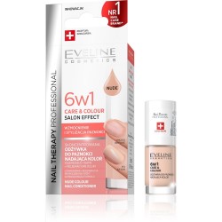 Eveline Nail Therapy Odżywka do paznokci nadająca kolor 6w1 NUDE  5ml