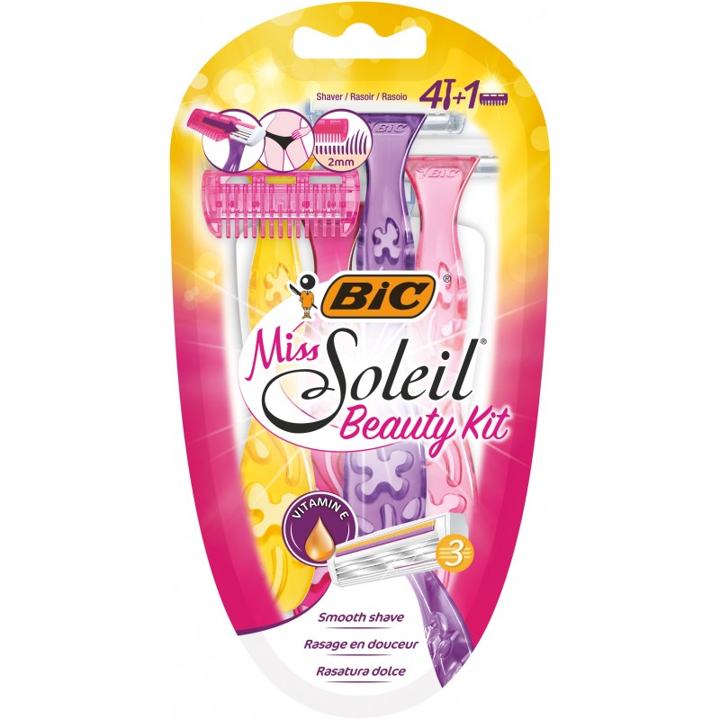 Bic Maszynka do golenia Miss Soleil Beauty Kit z trymerem 1op.-4szt
