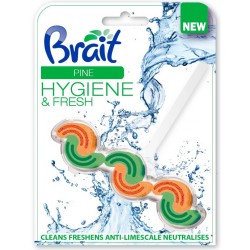 Brait Hygiene & Fresh Kostka toaletowa 2-fazowa do WC Pine  45g