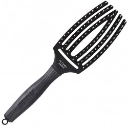 OLIVIA GARDEN Fingerbrush Combo Szczotka do rozczesywania włosów Medium Black 1szt