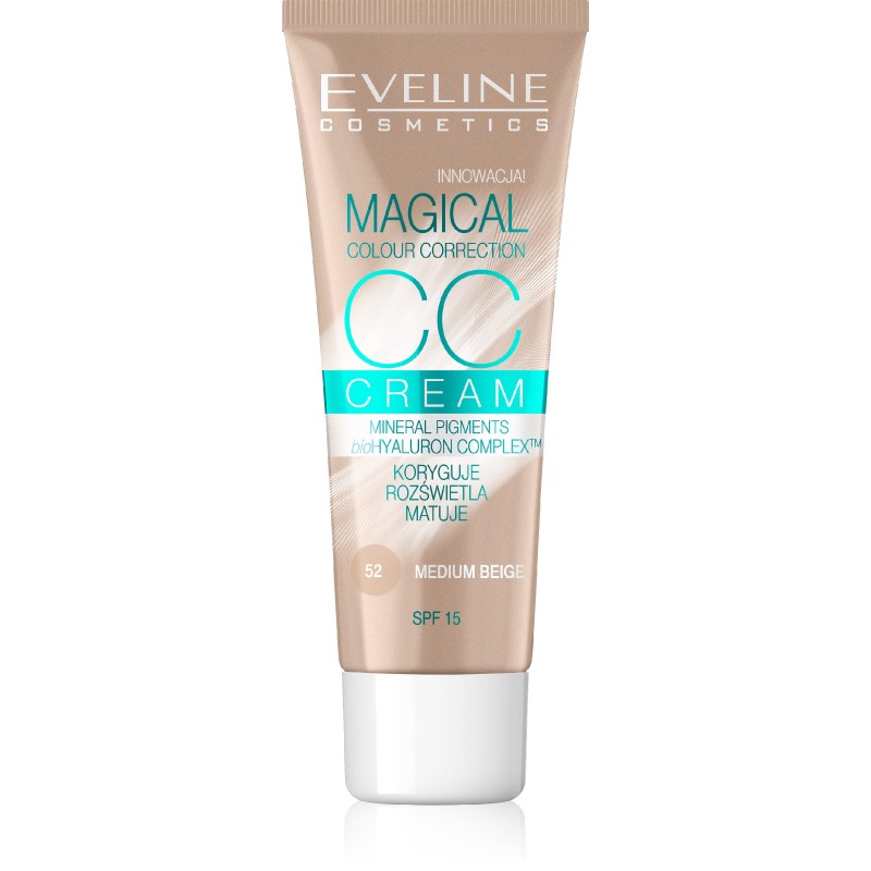 Eveline Fluid Magical CC Cream nr 52 Średni Beż  30ml