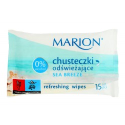 Marion Chusteczki odświeżające Sea Breeze o zapachu morskim  1op-15szt