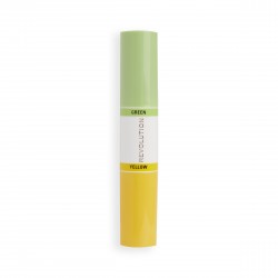 Makeup Revolution Colour Correct Stick Dwustronny Sztyft korygujący - zielony/żółty  1szt