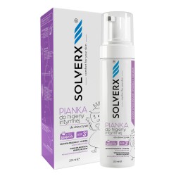 SOLVERX Sensitive Skin Pianka do higieny intymnej dla dziewczynek 3+  200ml